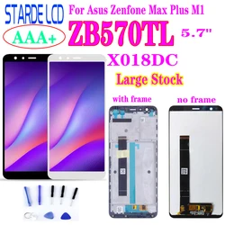 Pantalla LCD Original de 5,7 pulgadas para Asus Zenfone Max Plus, montaje de digitalizador con pantalla táctil con Marco, M1, ZB570TL, X018DC, X018D