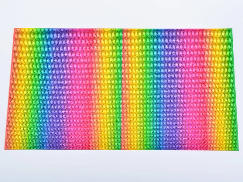 JUNAO 24x40cm Rainbow Crystal Fabric Self Adhesive Rhinestones Ribbon Glass Crystal Banding Beads Trim for DIY Jewelry Accessory image 2