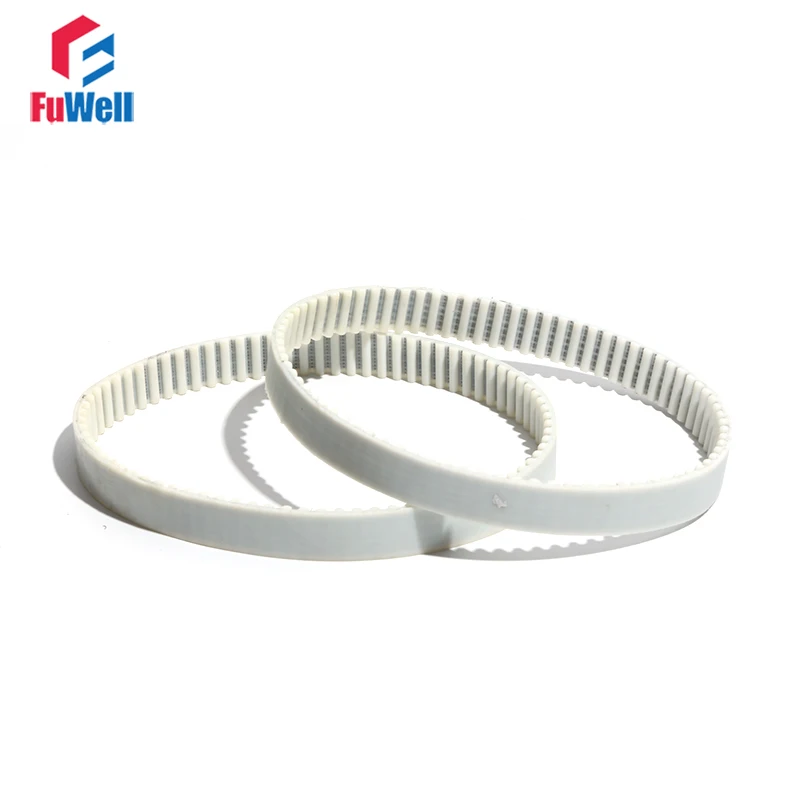 

HTD5M Timing Pulley Belt 15/20/25/30mm Width White PU Transmission Belt 2750/2760/2780/2800mm Polyurethane Closed Loop Gear Belt