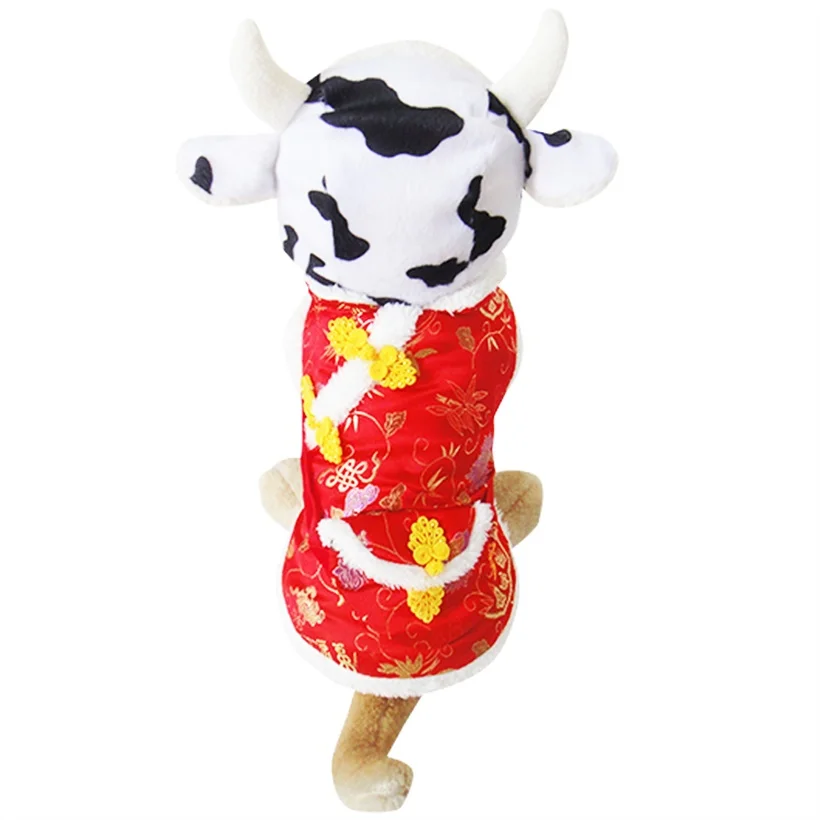 Winter Warm Pet Dog Cow Pattern Hat Dogs For Small Medium Dog Cotton Windproof Accessories Chihuahua