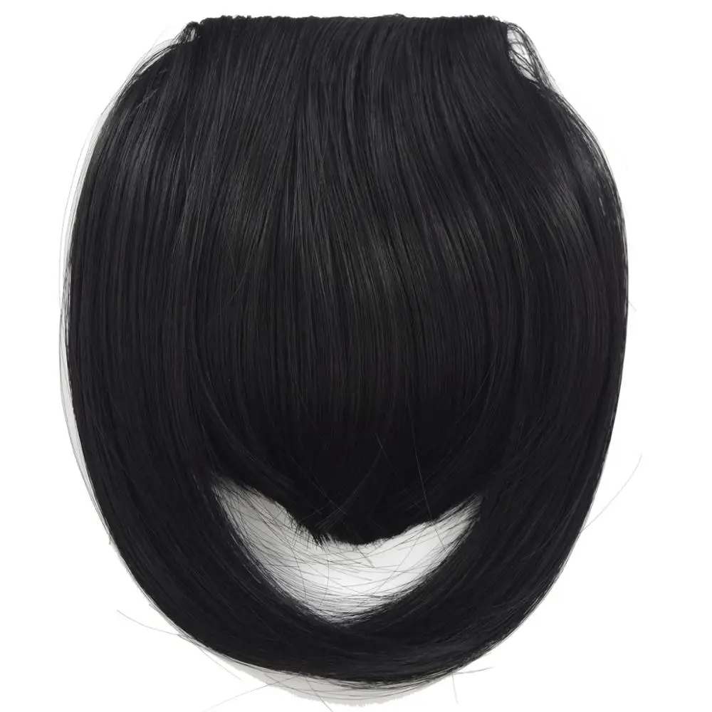 TOPREETY Heat Resistant Synthetic Hair 30gr Blunt Bangs Hair Extension Neat Fringe Hairpieces B3