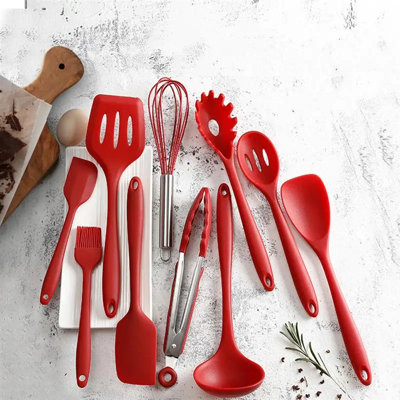 Kapmore Food Grade Silicone Cooking Utensil Heat-Resistant Non-Stick Silicone Cookware Kitchen Utensil Cooking Tools Accessories