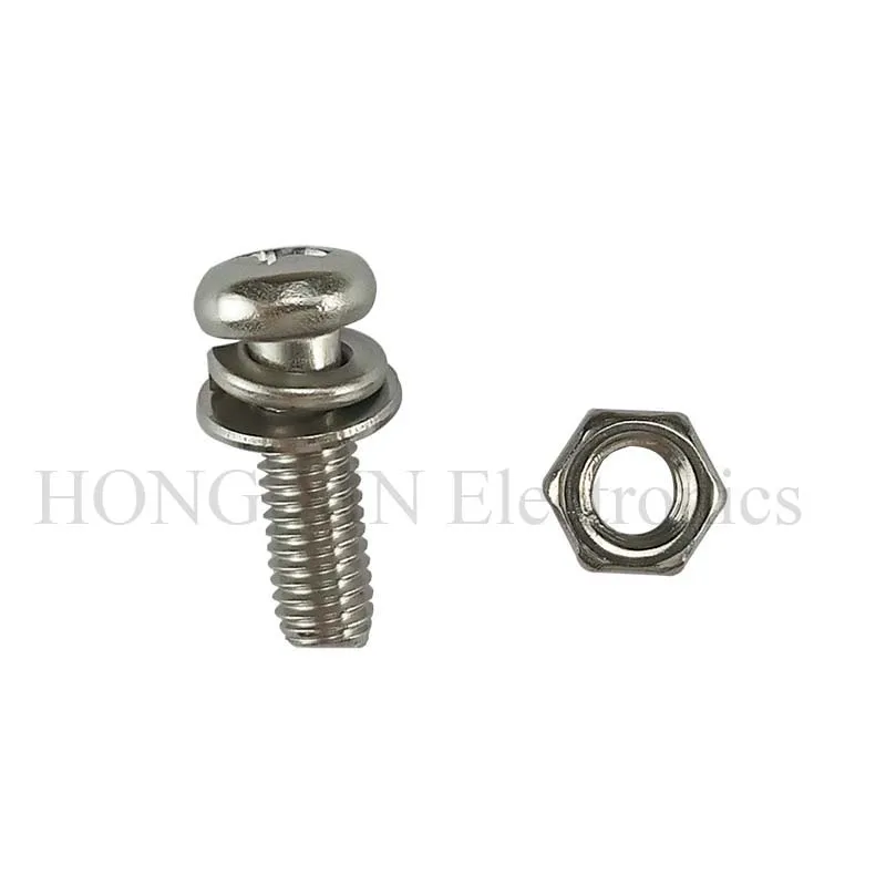 160 Stks/set Rvs SS304 Schroeven Ronde Kop Schroeven Moeren Bouten Assortiment Kit M2 M2.5 M3 M4 M5