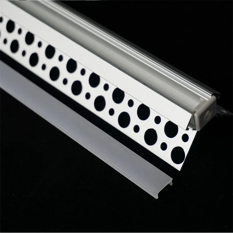 

5-30Pcs/Lot 100cm Positive Negative Angle Plaster Board Embedded Led Aluminium Profile 10mm Tape Channel Housing Rigid Bar Light