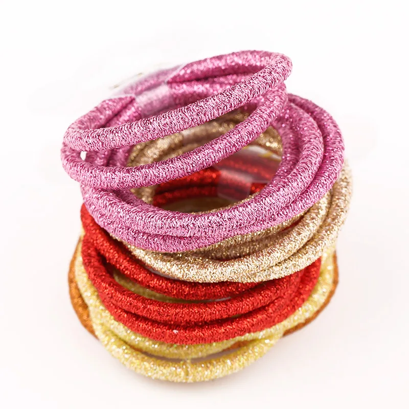 5PCS /lot Diameter 4.4cm Hair Accessories for Women Scrunchies Elastic Hair Bands Lady Decorations Headdress Gum for Hair Ties