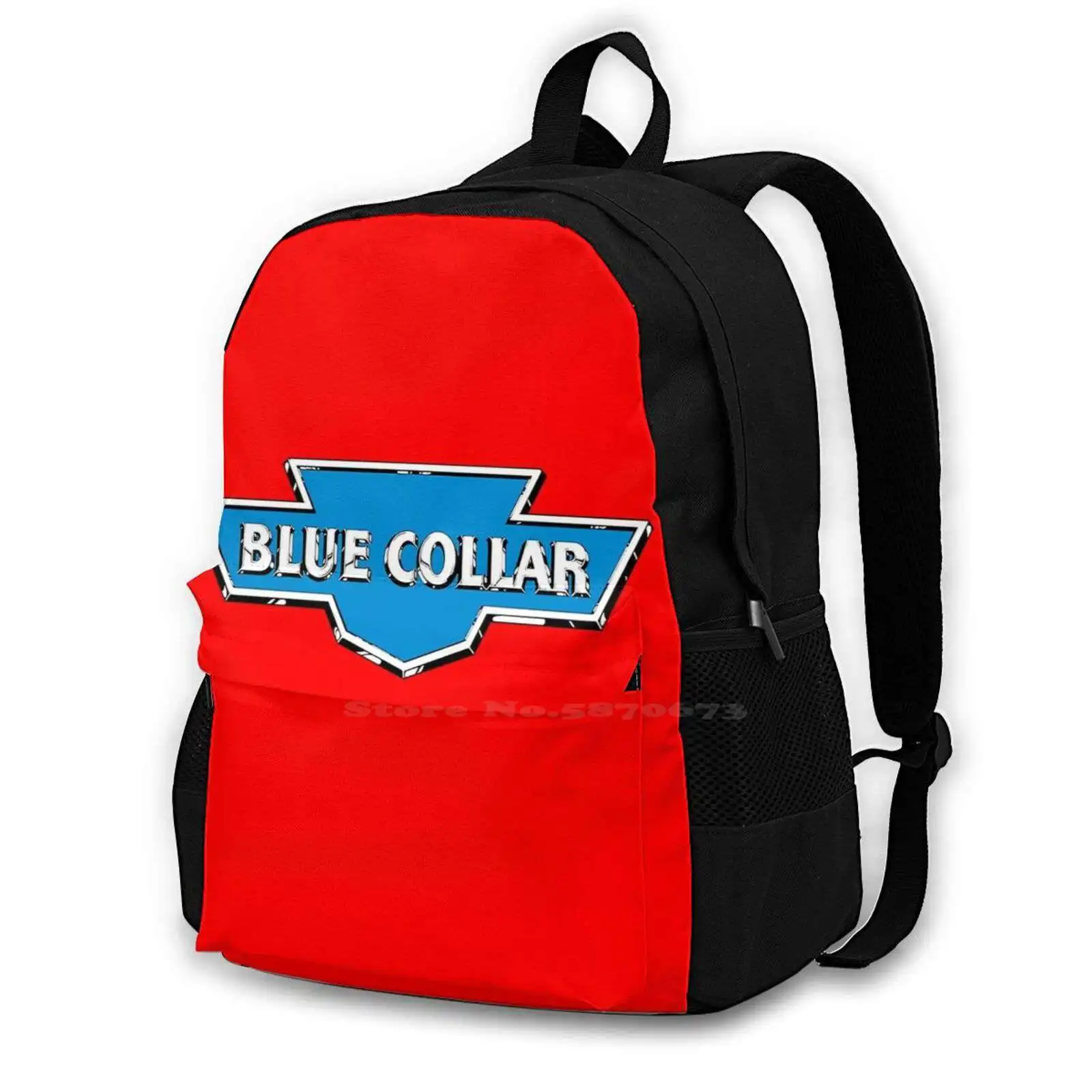 Blue Collar Sticker Large Capacity School Backpack Laptop Bags Blue Collar Paul Schrader Harvey Keitel Yaphet Kotto 1978 Film