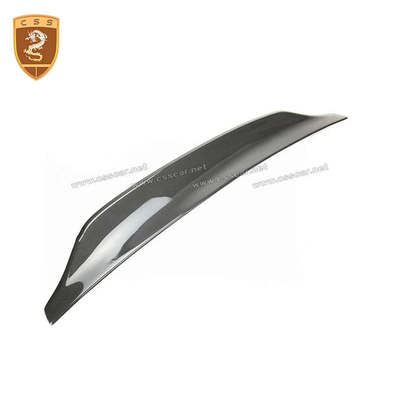 CSSCAR Design for Ferrari F12 Car Tail Wing Carbon Fiber Black 3K Twill DMC Style Auto Rear Wing Top Trunk Spoiler Parts