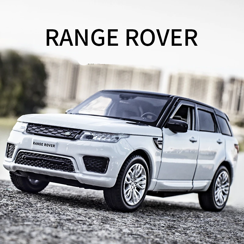 1:32 Range Rover Sports SUV Alloy Car Model Diecasts Metal Toy Off-road Vehicles Car Model Simulation Sound Light Childrens Gift