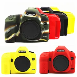 5DII Silicone Armor Skin Case Body Cover Protector for Canon EOS 5D Mark II 2 5D2 Body DSLR Digital Camera ONLY