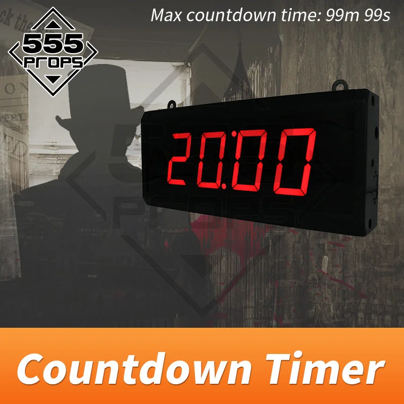 555PROPS LED Wireless Countdown timer Room escape game props player need escape before time running out