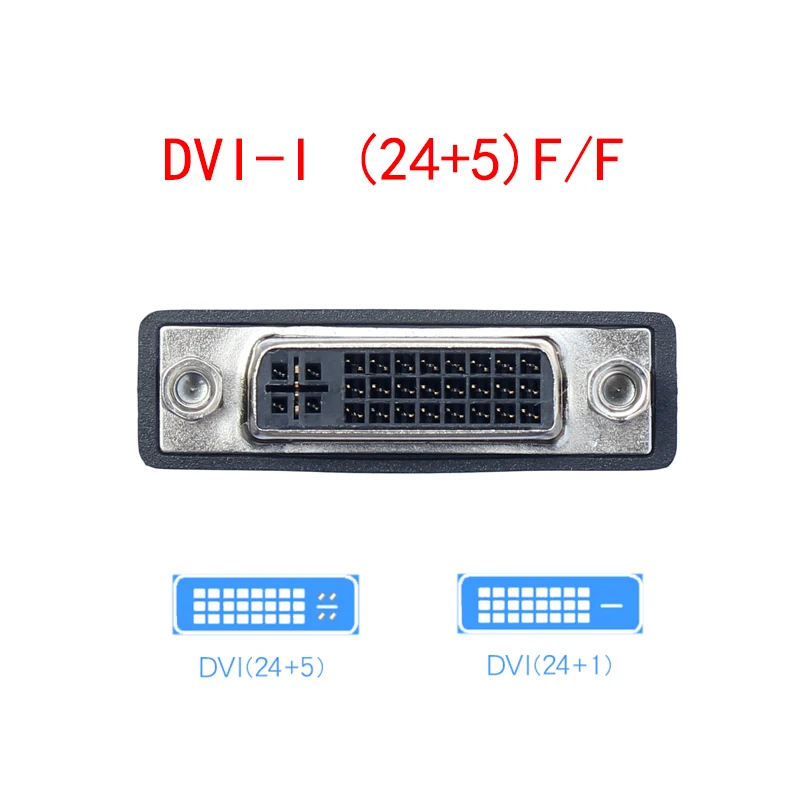 DVI to DVI Female to Female Converter DVI-I (24+5) F to F Mini Gender Changer Adapter for DVI Cable Extension