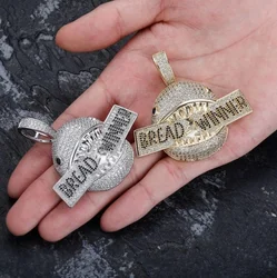 vintage Creative Hip Hop Jewelry Fully Decorated with Zircon Shark World Men and Women Light Luxury Pendant goth Necklace