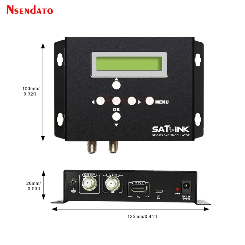 Satlink ST-6503 DVB-T Modulator AV Router DM Modulator DVB-T AV HD Digital terrestrial decoder TV RF Modulator For Home Hotel