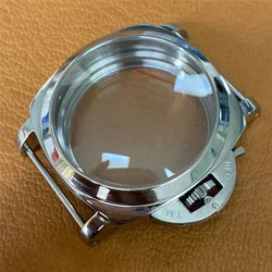 Replacement 47mm PAM Polished 316L Stainless Steel Watch Case for ETA 6497/6498 Watch Movement for 917/918 Movement Repair Parts