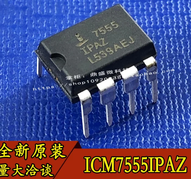 MeiMxy 10PCS ICM7555IPAZ DIP-8 ICM7555 DIP 7555 ICM7555IPA DIP8