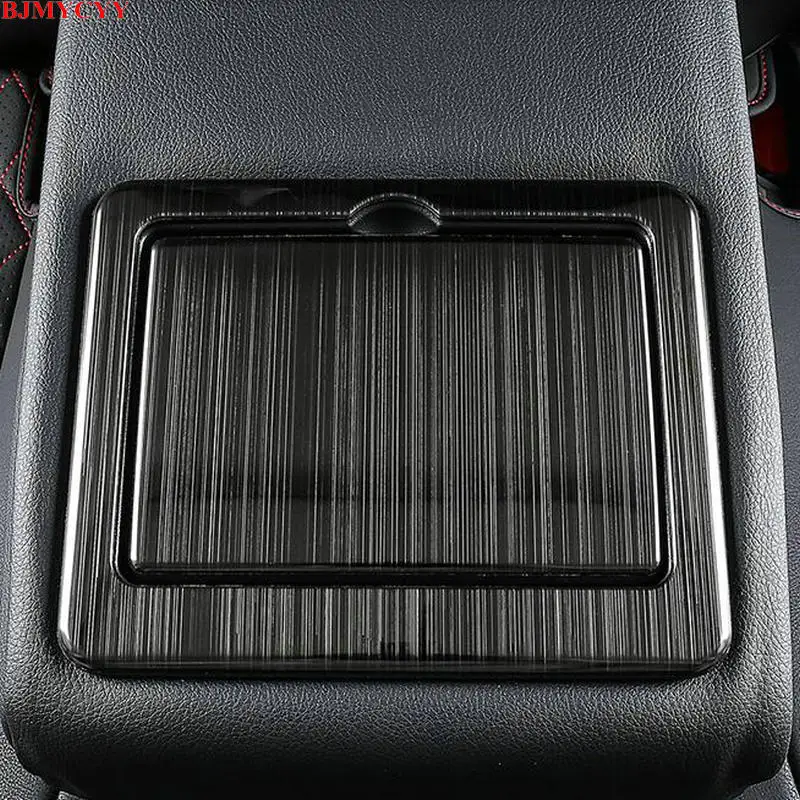 BJMYCYY Stainless steel decorative patch for rear drainage cup holder of automobile For Nissan Teana Altima 2019 2020