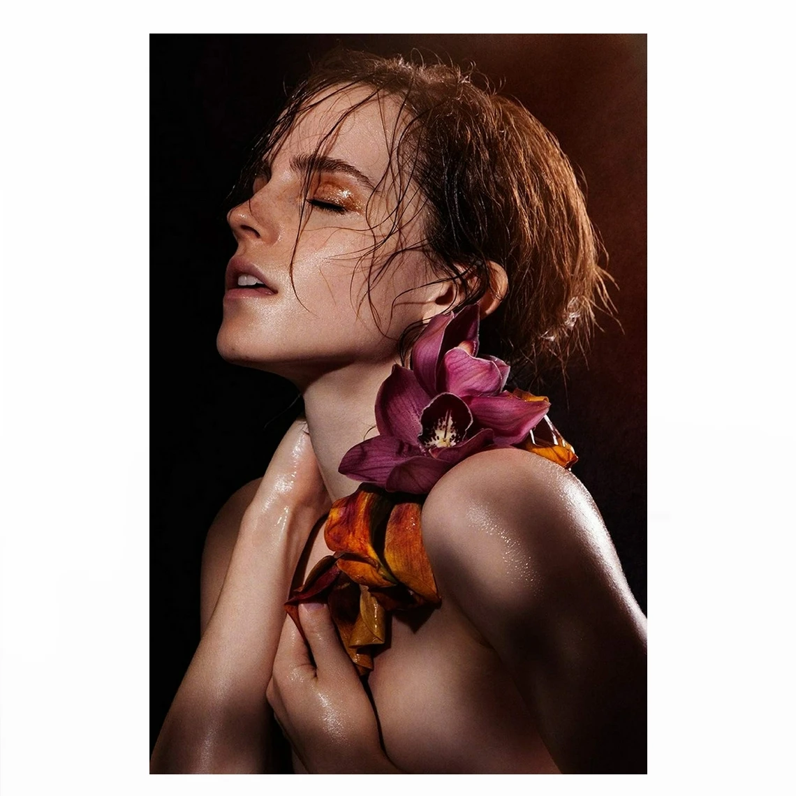 إيما واتسون ملصق قماش طباعة ديكور المنزل طلاء جدران (بدون إطار) #4