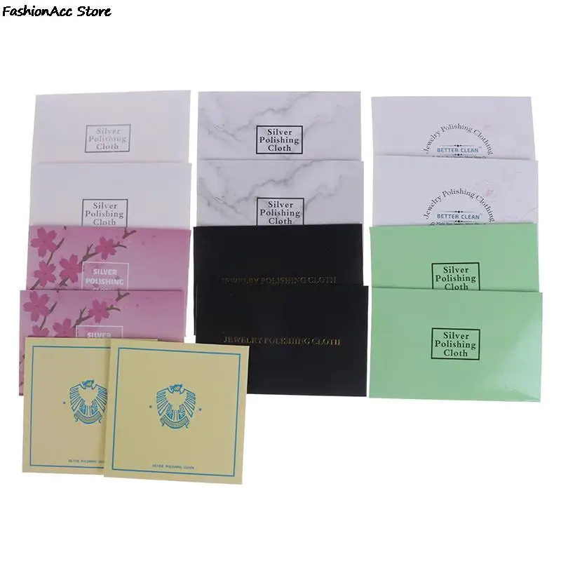 50pcs/10pcs/Pack Polish Cleaning Polishing Cloth With Package Cleaning Cloth Wiping Cloth Of Jewelry