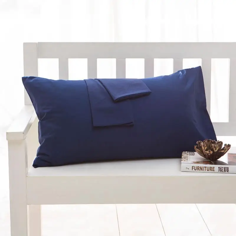 

55 Cotton Solid Color Pillow Case Home One Pair Diagonal Printing Brief Style Pillowcase 40x60cm 50*70cm 50x75cm 50*90cm 48*74