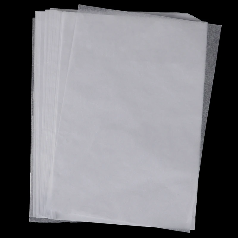 100pcs Copy Transfer Printing Drawing Paper For Engineering Drawing Printing Translucent Tracing Paper Sulfuric Acid Paper