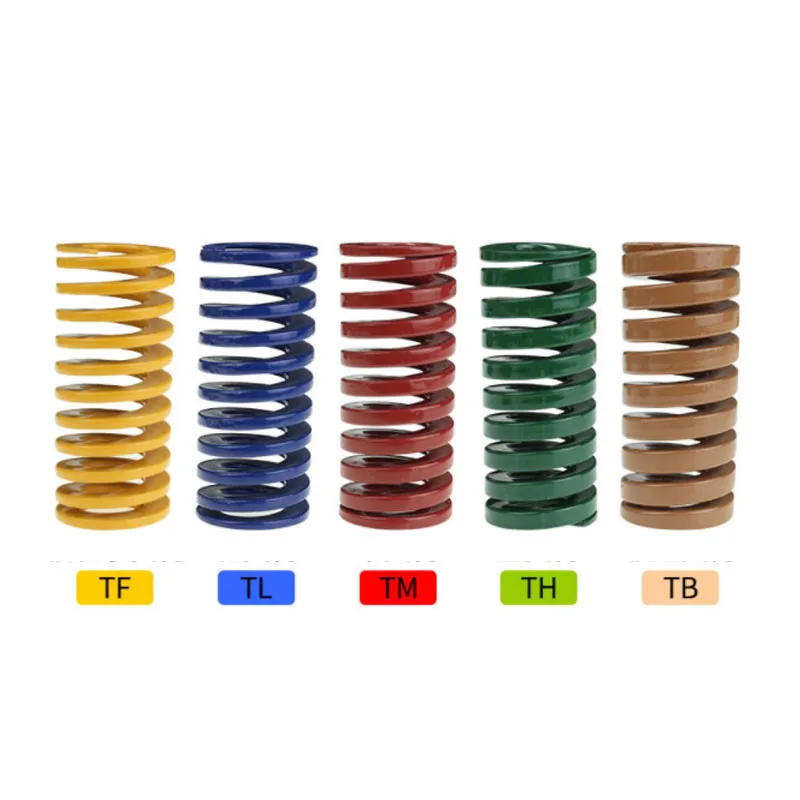 1/2Pcs Spiral Stamping Compression Mould Die Spring yellow blue red green brown  OD18mm ID9mm Length 20mm-150mm