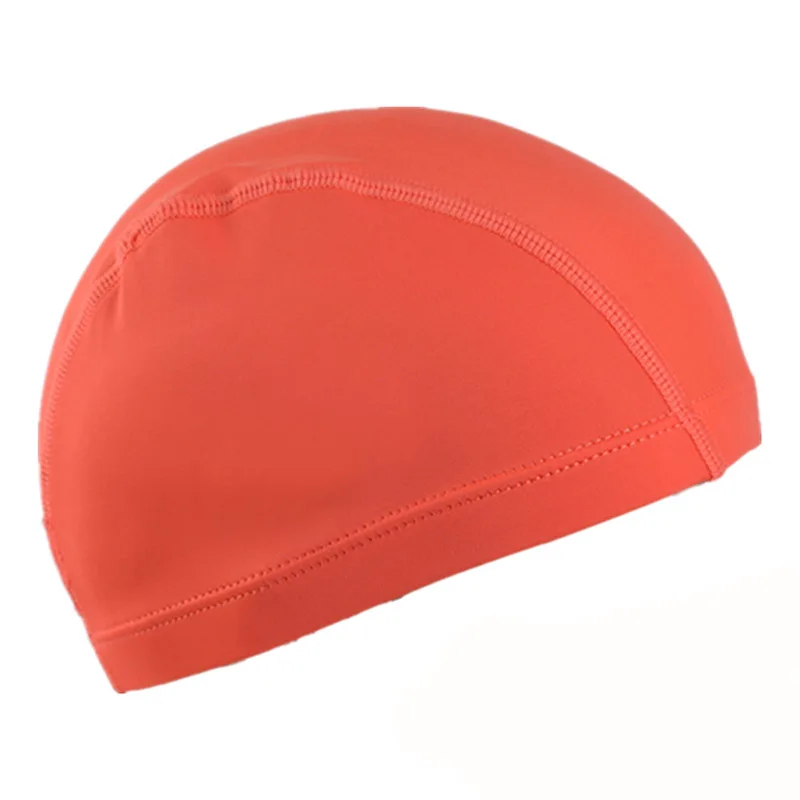 Swimming Caps For Male Female Elastic Nylon Soild Ear Protection Long Hair Swimming Pool Hat Free Size Ultrathin Bathing Caps