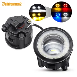 2 X Car Angel Eye Fog Light LED Lens Fog Driving Lamp DRL 30W H11 12V For Infiniti Q Q60 Q70 QX QX56 QX70 QX50 QX80 G G25 G37