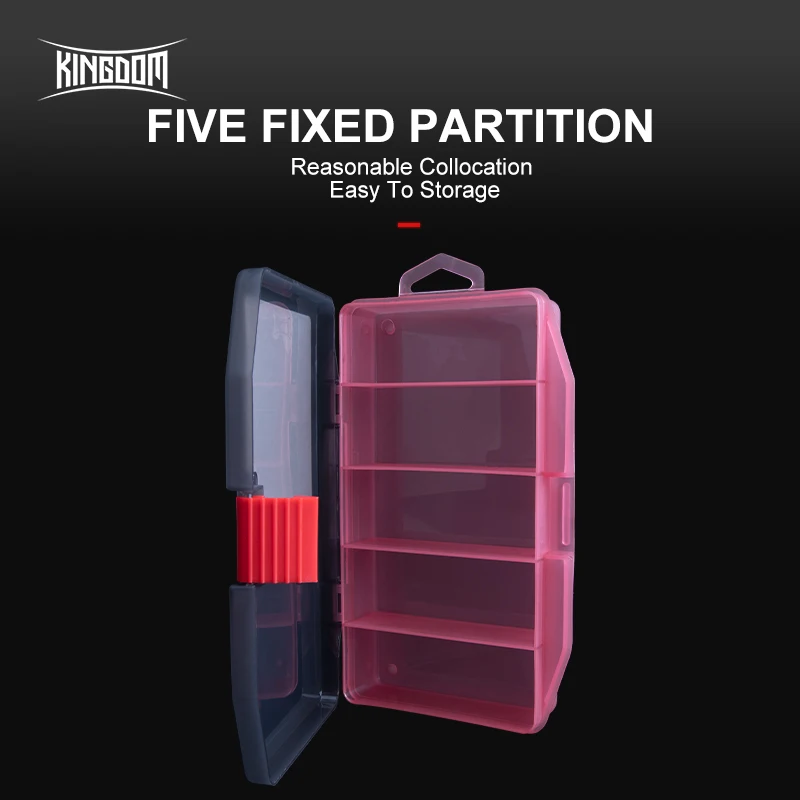 왕국 낚시 태클 상자 물고기 미끼 후크 미끼 구획 보관 케이스 상자 Pesca 낚시 액세서리에 대한 낚시 태클 상자