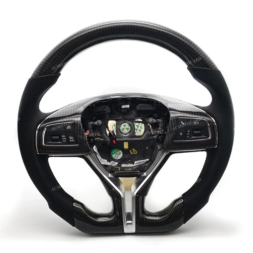 

Real Carbon Fiber Steering Wheel Compatible for Maserati Ghibli Levante Quattroporte Gran Turismo GranCabrio