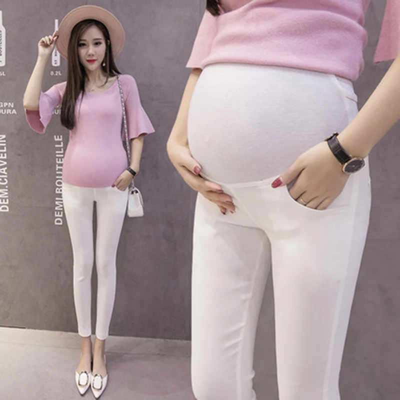 New Pregnant women pants lady wear pregnant women leggings thin  trousers tide mother gift