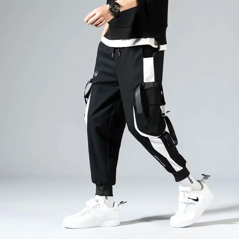 Spring Autumn Fashion Men\'s Sets Hip Hop Hooded Sweatshirt Men+Casual Jogger Elastic Waist Trousers Men Clothing Tracksuit Sets