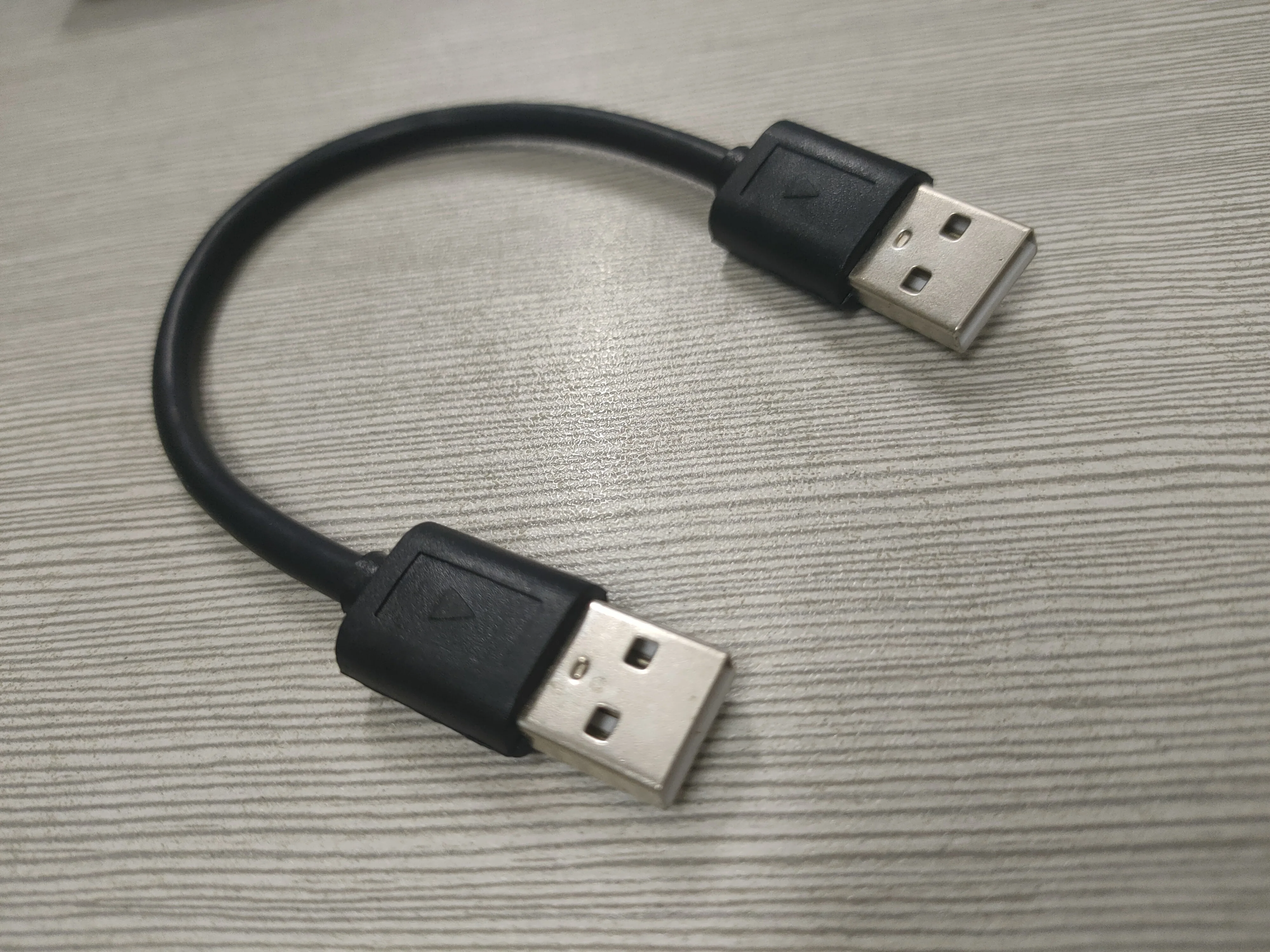 20 см USB2.0 Тип A штекер к Type A штекер кабель черный