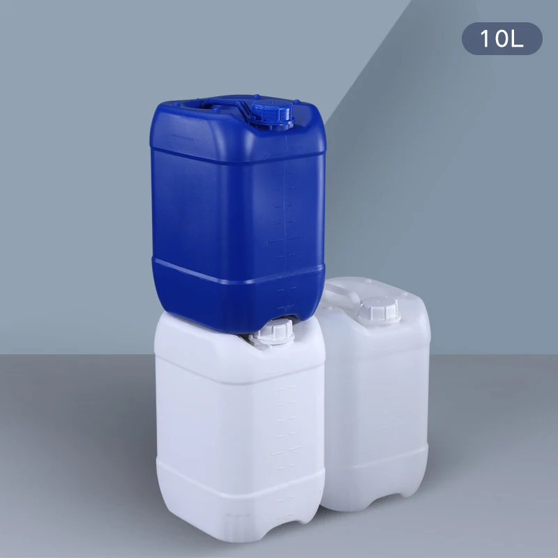 High quality 10 liter stackable plastic Jerry can for liquid Lotion Food Grade Empty HDPE drums Leakproof bottle 1PCS