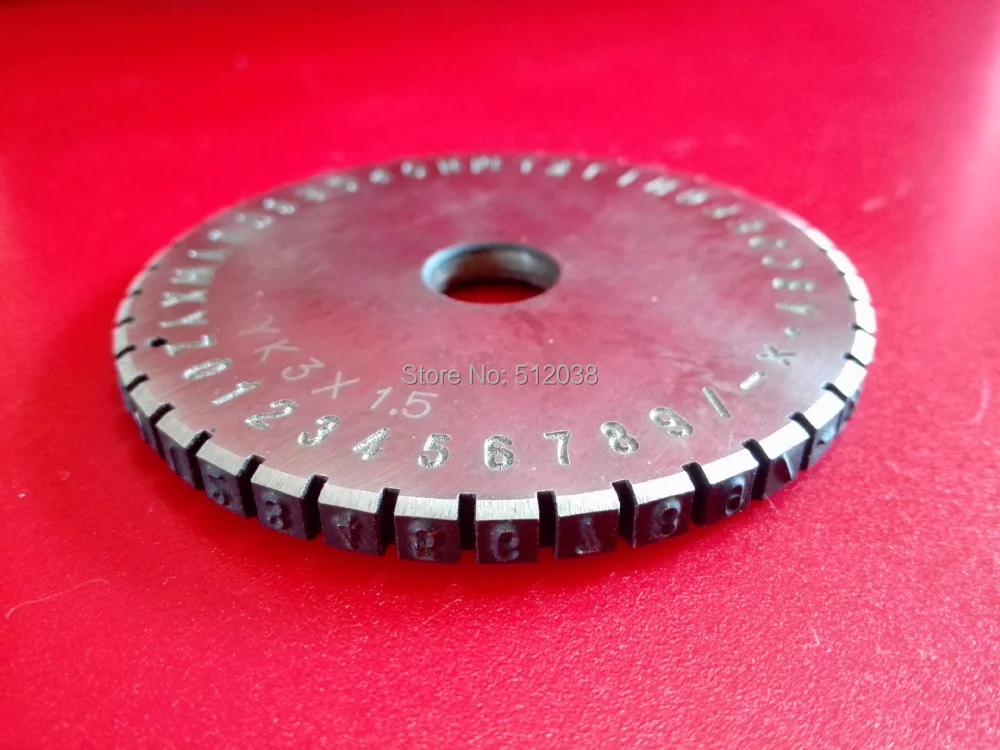 NEW Embosser Letter Font  Wheel For Semi-automatic Sheet Embosser Metal Stamping Printer