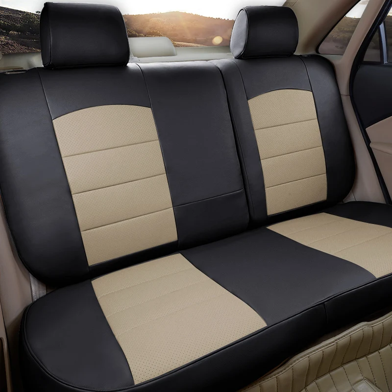 CARTAILOR Cover Seat Leather Styling for 2017 Toyota Prado Car Seat Cover for Right Hands Drive Automobiles Seats Covers Set