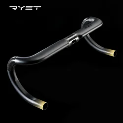 RYET UNNO Road Bike Handlebar Full Inner Cable T1000 Carbon Handle bar 400/420/440MM Bicycle Dropbar Cycling Product Accessories