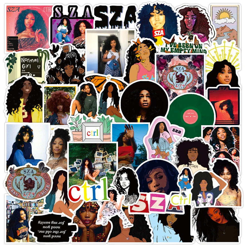 10/30/50PCS Singer SZA Graffiti Stickers Classic Toy Fridge Luggage Waterproof Skateboard Guitar DIY Cool Decals Kids Sticker