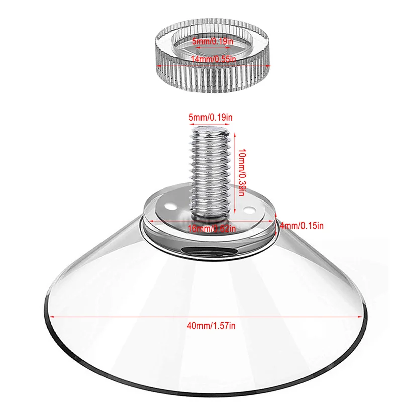 4/10 sztuk z blokadą Sucker przyssawka nakrętka metalowa Stud wątek szyba w łazience do montażu na ścianie meble oprawa posiadacze znak