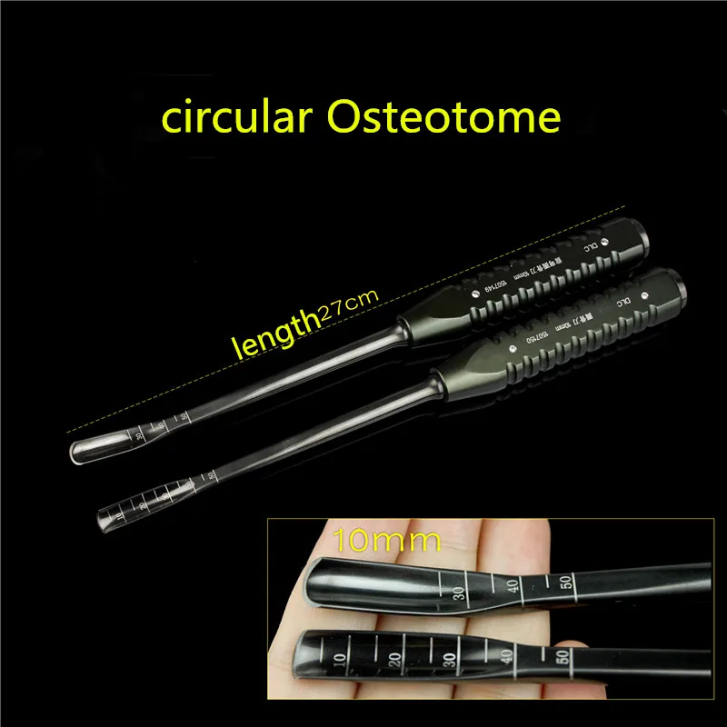 Orthopedic instrument medical DLC metal handle articular bone knife  joint round Osteotome chisel Semicircular curved Straight