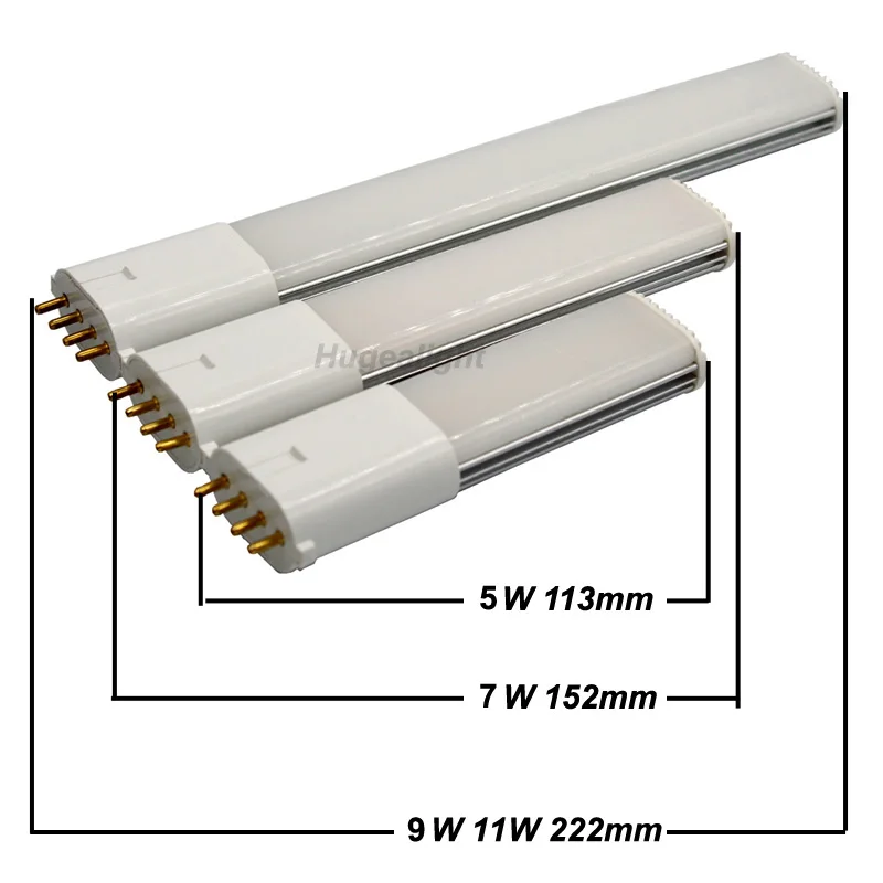 Imagem -06 - Lâmpada Led Plug Horizontal de Alumínio Brilho Interior Economia de Energia Luz Led 2g7 9w 8w 6w 5w 11w 4pins