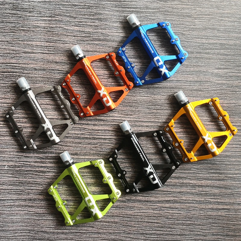 2020 MTB Bike Pedals Bicycle Pedals 9/16 Inch Spindle Universal Cycling Pedals CNC Aluminium Alloy Lightweight Bike Pedals