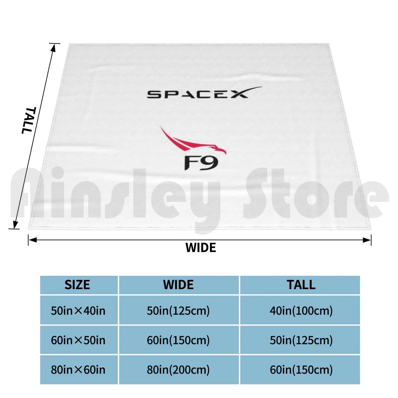 Spacex Falcon 9 Space X Rocket Blanket Fashion Custom Space X Spacex Logo Elon Musk Tesla Spacex Launch Rocket