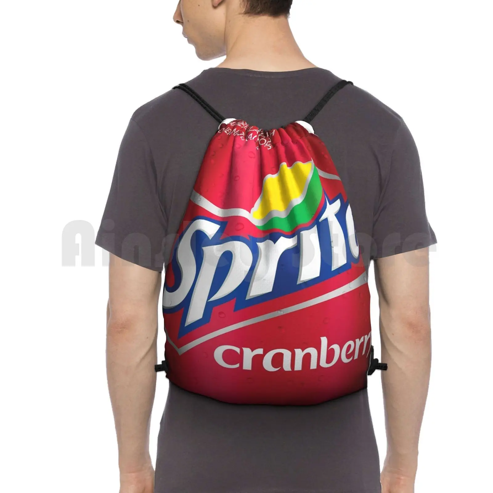 Sprite Cranberry * * * * Top Zozzle * * * * Backpack Drawstring Bag Riding Climbing Gym Bag Funny Internet Tumblr Ifunny