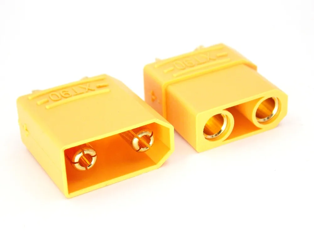 1 Pairs /2pcs Female Male XT90 XT-90 Gold Plated Banana Bullet Connector Plug 4.5mm For RC LiPo Battery