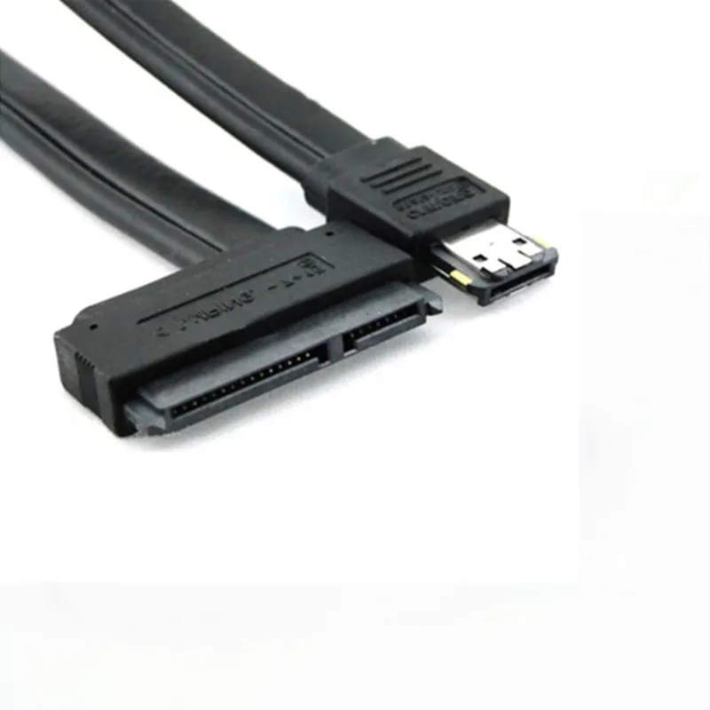 Esata-Cable de alimentación Dual USB, 12V, 5V, Combo a 22 pines (7 pines + 15 pines) para HDD de 2,5 pulgadas y 3,5 pulgadas, eSATAp a Sata