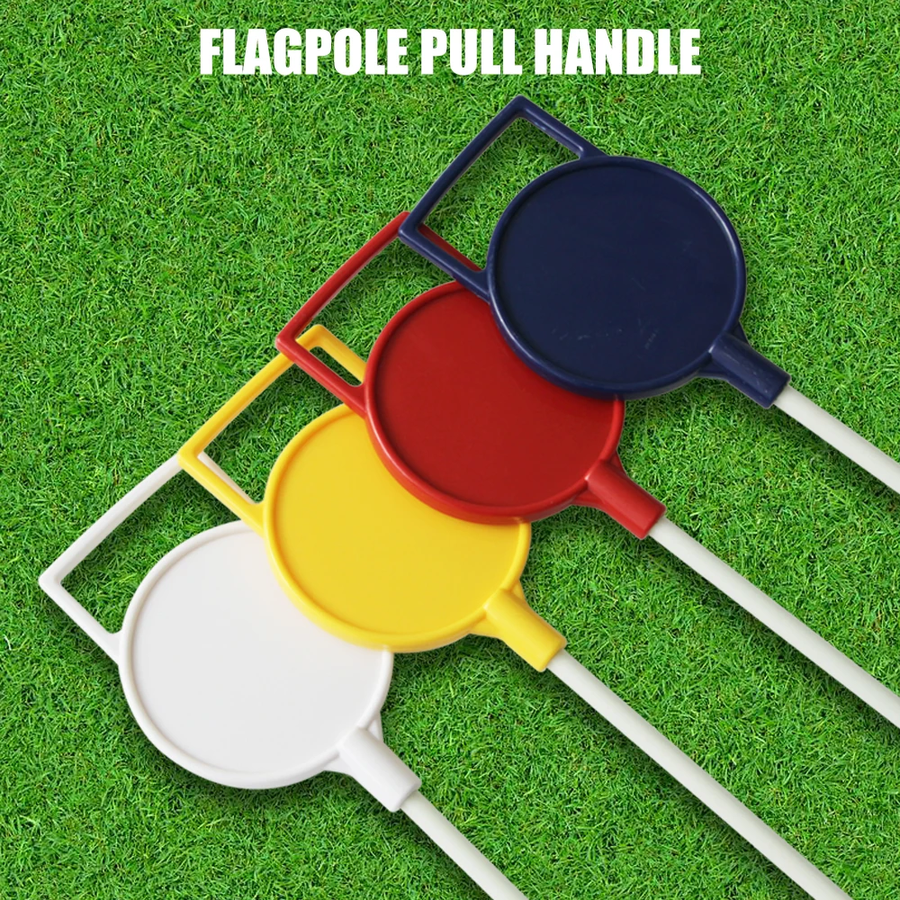 1Set Miniature Golf Flagstick 3FT, Practice Putting Green Flags for Yard, Double Side Double Sewn Golf Pin Flag Hole Cup Kit