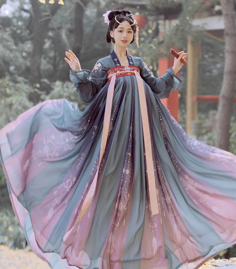 

Hanfu women Traditional Chinese Costume Fairy Tang Suit Women Folk Dress Embroidery Ancient New Year cosplay chinese hanfu