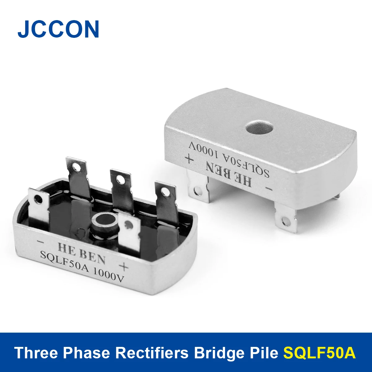 1Pcs Three Phase PWM Rectifiers Bridge Pile SQLF50A BridgeAluminum Metal Case 3 Phase Diode Bridge