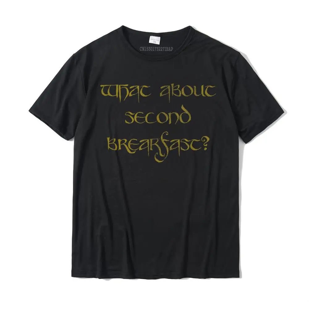 

What About Second Breakfast Gold T-Shirt Summer Cotton Men T Shirt Christmas Day Party New Coming T Shirts