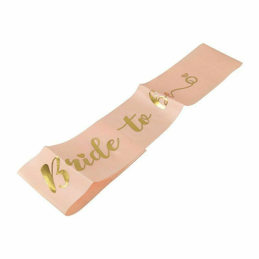 Bride to Be Sash with Ribbon Satin Wedding Party Supplies Hen Party Decoration  Bachelorette Party Bridal Shower Gifts Accessori